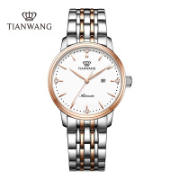 天王表机械表 女表官方正品钢带时尚休闲女士手表大表盘女表5934