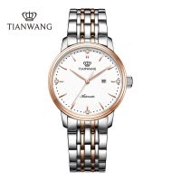 天王表机械表 女表官方正品钢带时尚休闲女士手表大表盘女表5934