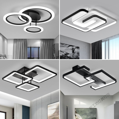 苏宁放心购 卧室灯led吸顶灯现代简约个性创意北欧大气温馨浪漫房间客厅