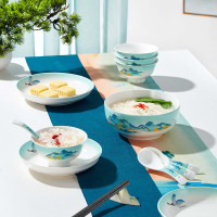 共禾京品 千里江山图16头餐具 SZTWCOM240005