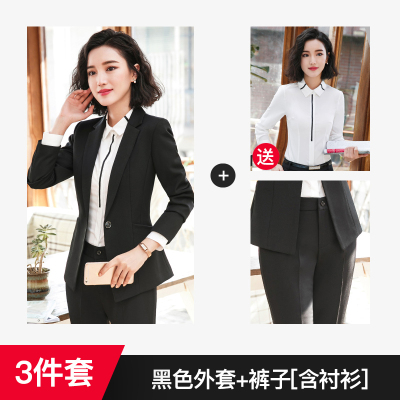 语娄高端职业西装套装女秋面试工装酒店工作服大学生时尚气质商务正装2021西装