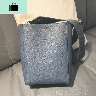 2020新款韩版休闲宽肩带水桶女包大号百搭简约单肩斜挎包包NEW LAKE女士手提包