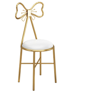 鑫环境 化妆椅子轻奢高级网红梳妆台凳子简约现代靠背美甲椅