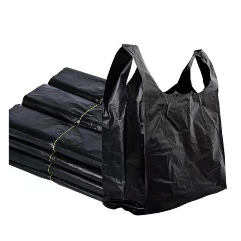 [鑫志友]黑色手提塑料袋 加厚特厚厨余垃圾袋 加厚4丝63*70cm 100个/捆