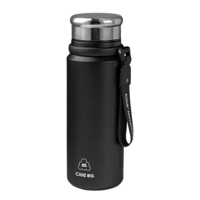 希乐保温杯820ml不锈钢携带方便大容量黑色XB-24113