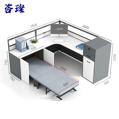 咨璨办公桌含床1.6*1.8米/张