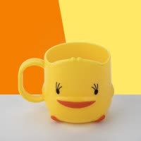 儿童刷牙杯洗口杯子洗漱簌口牙具创意套装家用宝宝鸭小水杯牙缸 三维工匠 [三只装]大黄鸭洗漱杯