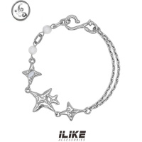 JiMi 原创小众猫眼石星芒手链拼接链条高级设计感轻奢精致甜酷潮