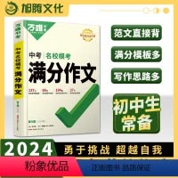 2册[语文+英语] 初中通用 [正版]名校模考满分作文2024初中作文素材大全模板范文七年级八九年级2023训练初一二三