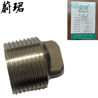 蔚珺不锈钢丝堵1.5寸DN40mm个