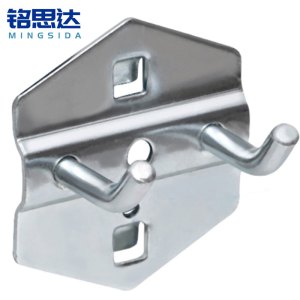 铭思达洞洞板挂钩双钩25mm(10个装)组
