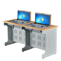 苏京 翻转电脑桌多媒体会议桌培训桌嵌入式课桌钢制办公桌可定制尺寸颜色SJK-59/张