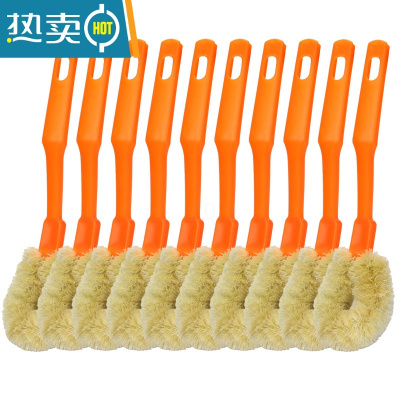 敬平椰棕洗锅刷长柄不脏子厨房清洁洗碗刷家用刷锅器 4把刷子