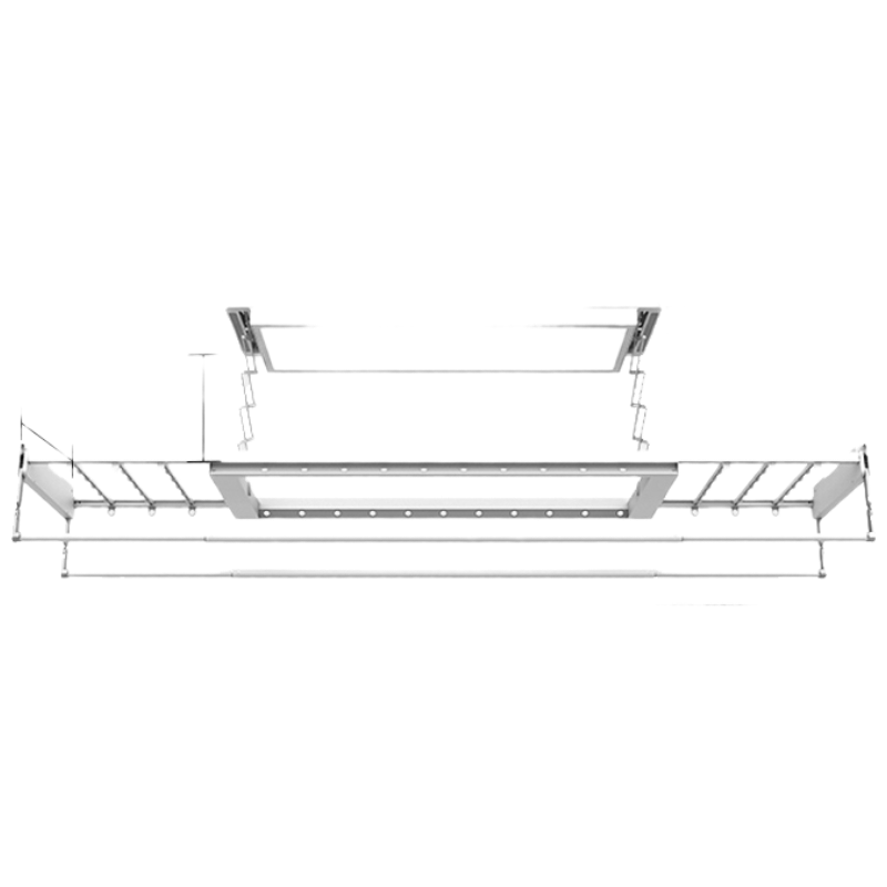 好易点(Hooeasy)电动晾衣架晾衣机自动升降可伸缩衣杆语音智能遥控纤薄隐形H21A