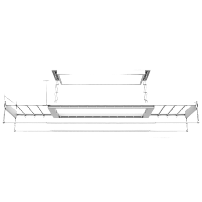 好易点(Hooeasy)电动晾衣架晾衣机自动升降可伸缩衣杆语音智能遥控纤薄隐形H21A