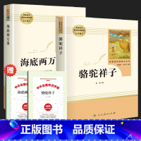 骆驼祥子+海底两万里 人民教育出版社 (赠配套练习册2册) [正版]骆驼祥子原著七年级读物书人民教育出版社老舍人教版骆驼