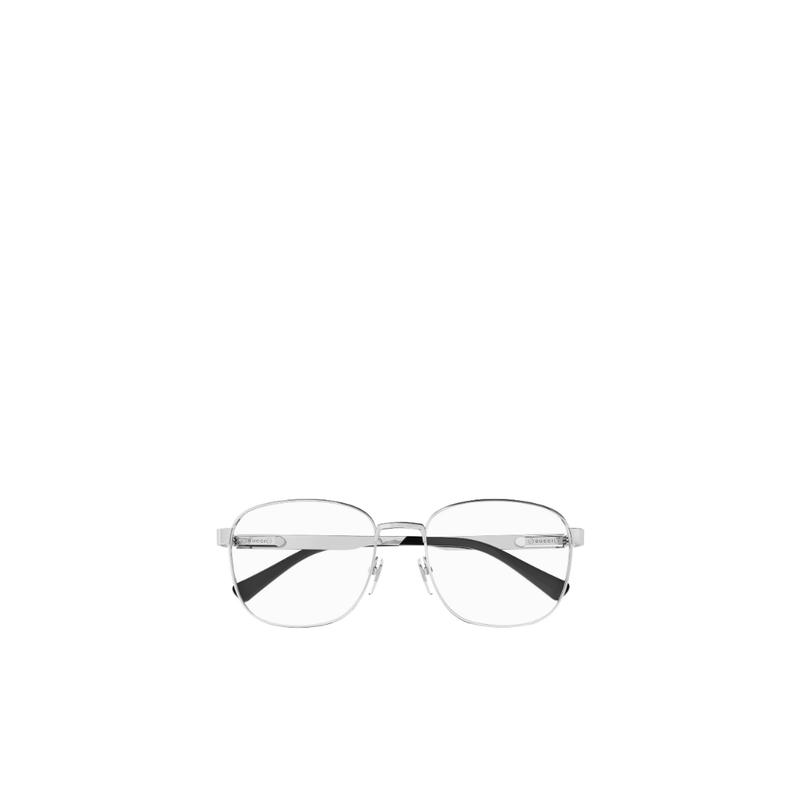 古驰(GUCCI)圆框平光眼镜金属材质复古百搭配镜片赠品潮流男士眼