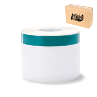 植巾 BQ100 PVC 75mm*80mm 165张/卷 标签(计价单位:卷)绿白色