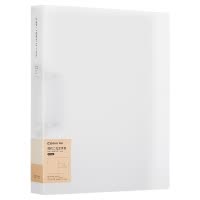 齐心 A5625 简约两孔夹25mm A4 透明