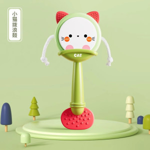 婴儿玩具0-1岁早教新生儿6个月宝宝抓握小沙锤可啃咬9可咬3手摇铃