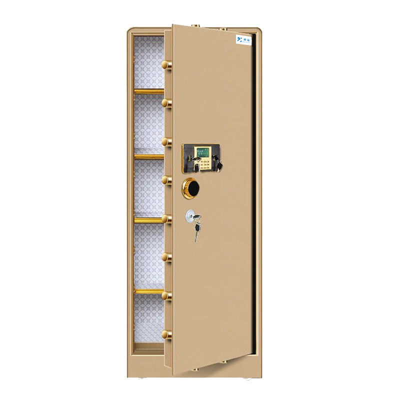 臻远全钢实心防盗保险柜 高150cm密码款土豪金色