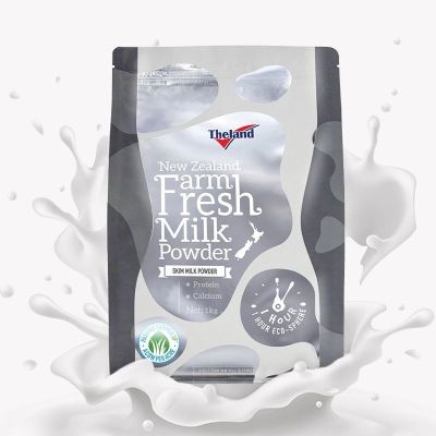 新西兰原袋进口纽仕兰Theland中老年学生成人早餐脱脂鲜奶粉1KG装