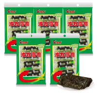 波力海苔6.7g 即食海苔大片袋装 儿童零食小吃休闲食品 紫菜批发