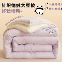 大豆纤维被子加厚双人保暖春秋冬被芯宿舍单人棉被德绒被四季通用