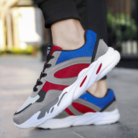 SEMBOSR2018年春季新款运动男鞋潮减震耐磨跑步休闲鞋轻便时尚网面旅游鞋