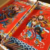 福人福地伴手礼门神挂件木质新年室内中式高档礼品乔迁新居玄关大门过年装饰用品