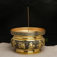 美帮汇香炉铜香炉香插佛堂佛具佛教用品香炉香薰炉