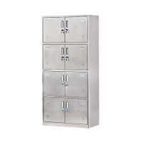 施兴天下不锈钢员工储物柜文件柜存放柜子更衣柜存包柜八门更衣柜