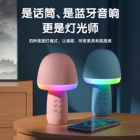 爱国者K1蓝色无线蓝牙麦克风手持话筒主持K歌直播家庭KTV儿童表演