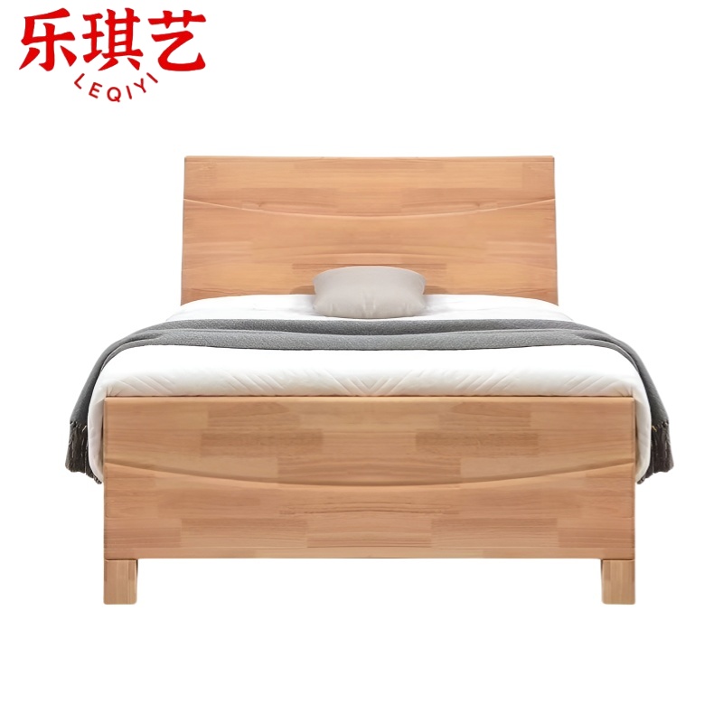 乐琪艺 单人床 原木色 200*120*35cm 张