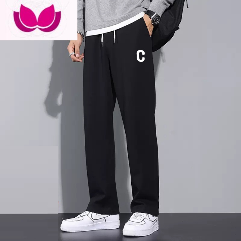 七斓裤子男宽松直筒裤子卫裤男生阔腿裤运动休闲长裤男垂感