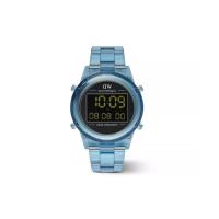 Daniel Wellington男士石英计时防水蓝盘透明表带mm商务休闲手表