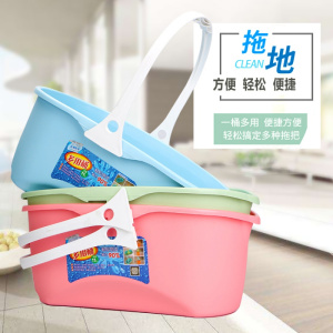 好太太海绵拖把滚轮式挤水胶棉吸水免手洗干湿两用拖布头家用懒人