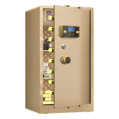 臻远ZY-NW-BXGS-63 全钢实心保险柜办公防盗保险箱 高150cm金色电子款