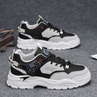 网红男鞋秋冬季潮流百搭舒适青少年运动休闲厚底老爹潮鞋