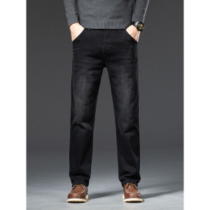 2025年新款宽松牛仔裤男高品质新款长绒棉休闲大码加肥加大直筒裤