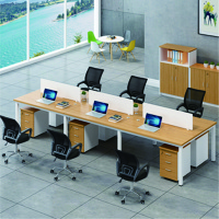 匡大 钢架办公桌员工卡位多人对面办公桌六人位 KDT091