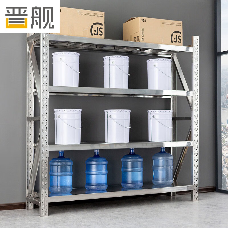 晋舰201不锈钢货架置物架药品收纳展示架承重500kg 2000*600